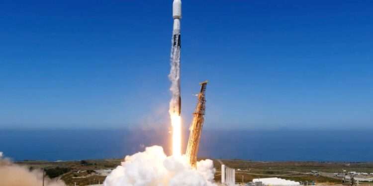 The launch of UK Space Command's Tyche satellite.