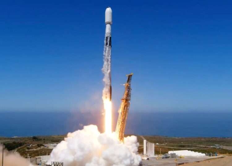 The launch of UK Space Command's Tyche satellite.