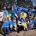 This handout photograph taken and released by the Ukrainian Presidential Press Service on September 14, 2024 shows Ukrainian prisoners of war (POWs) posing for a photo following a swap at an undisclosed location in Ukraine.