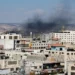 Smoke billows during an Israeli raid in Jenin, the Israeli-occupied West Bank.