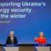 President of the European Commission Ursula Von der Leyen (R) and Fatih Birol, Executive Director of the International Energy Agency (IEA) hold a press conference on the energy security of Ukraine and Moldova as winter approaches and Russia's invasion of Ukraine continues, at the European Commission headquarters.