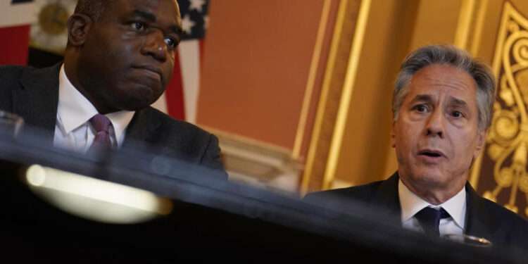 British Foreign Minister, David Lammy and U.S Secretary of state, Antony Blinken.