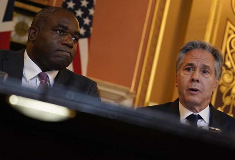 Lammy Slams Russia’s Actions In Ukraine 1 British Foreign Minister, David Lammy and U.S Secretary of state, Antony Blinken.