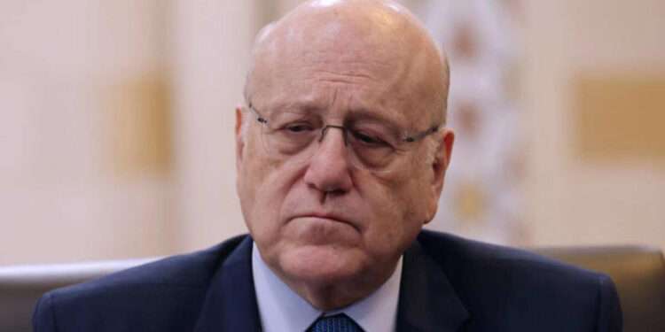 Lebanon's caretaker Prime Minister, Najib Mikati.