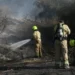 Netanyahu Vows To Exact Heavy Price On Houthis 12 Responders put out a fire in the area of Lod, near Tel Aviv, in central Israel on September 15, 2024.