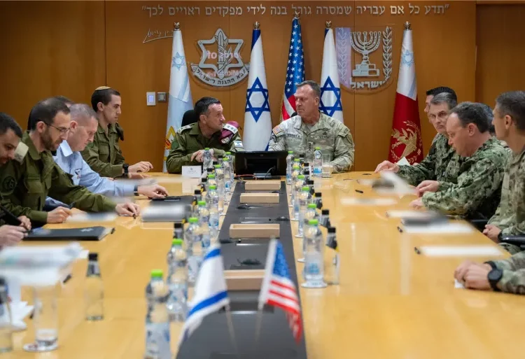 US CENTCOM chief Michael Kurilla meets with Israeli military chief Herzi Halevi in Israel on Monday, September 9, 2024.