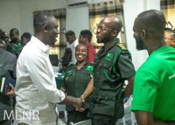 Hon. Akwasi Konadu, Deputy Minister responsible for Lands and Forestry, pays a working visit to the Eastern Regional Forest Service and Wildlife Division (FSD) of the Forestry Commission