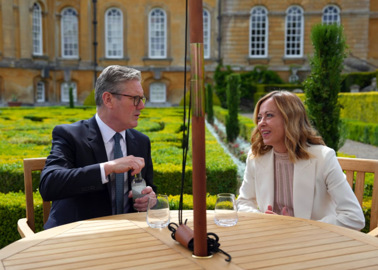 Starmer Considers Albania for Asylum Seekers in New Plan 1 Keir Starmer and Giorgia Meloni