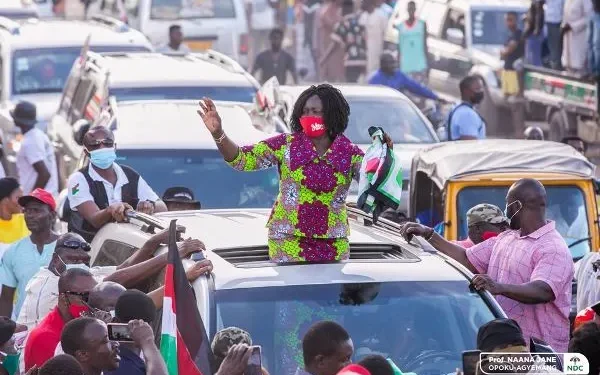 NDC’s Vice Presidential Candidate Embarks on Western Regional Tour 1 Prof. Jane Naana Opoku-Agyemang, NDC's Vice Presidential Candidate