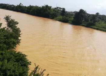 The Current State of the Pra River due to activities of illegal mining