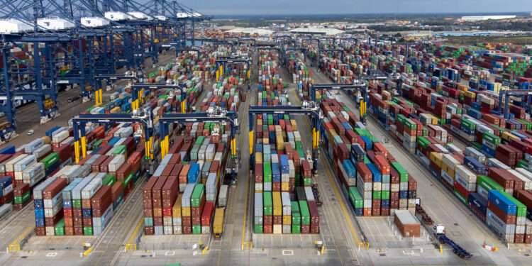 UK container yard