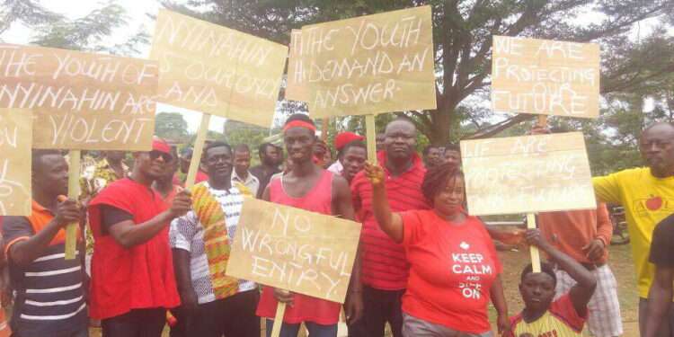 Atwima Mponua Community Demands Ratification of Ashanti Bauxite Mining Lease 1 The Youth of Nyinahin Demo