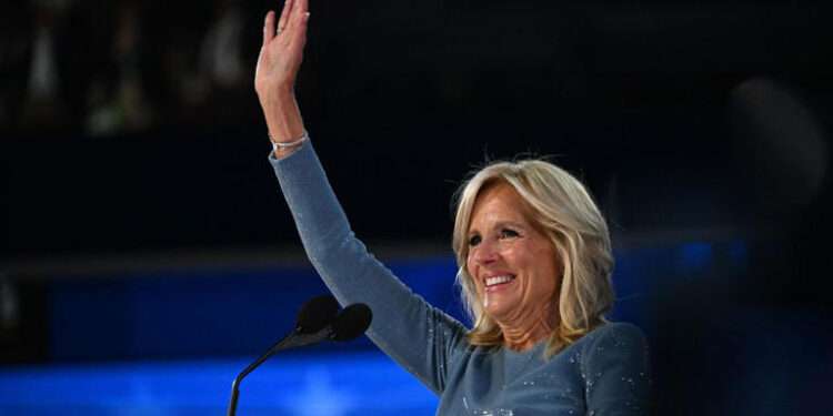 Jill Biden To Launch 5-Day Campaign Tour For Harris Campaign 1 US First lady, Jill Biden.