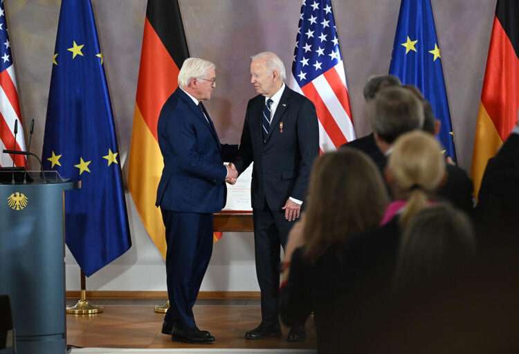 German President, Frank-Walter Steinmeier(left) and U.S President, Joe Biden.