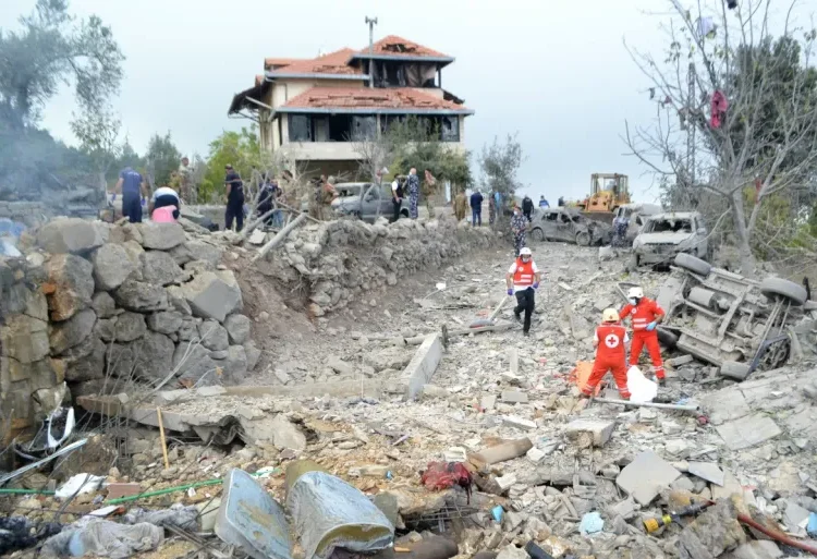 UN Sheds Light On Perilous Situation In Lebanon 1 Paramedics unearth a body from the rubble at the site of an Israeli air strike.