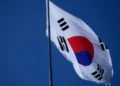 A South Korean national flag.