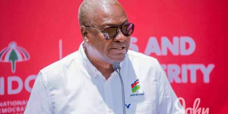 John Mahama Criticizes NPP's DRIP Project and Promises Road Upgrade 1 John Dramani Mahama Flagbearer of the National Democratic Congress (NDC)