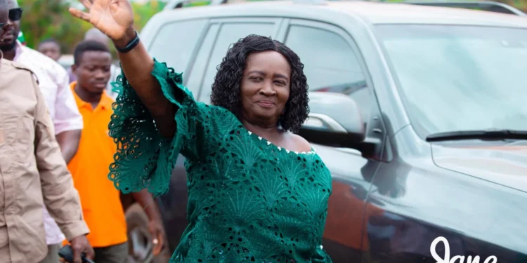 Naana Opoku-Agyemang Begins Two-Day Campaign Tour of Volta Region 1 Professor Jane Naana Opoku-Agyemang, Vice Presidential Candidate for the National Democratic Congress (NDC)
