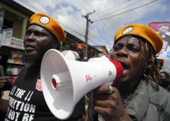 People protest against economic hardship in Nigeria