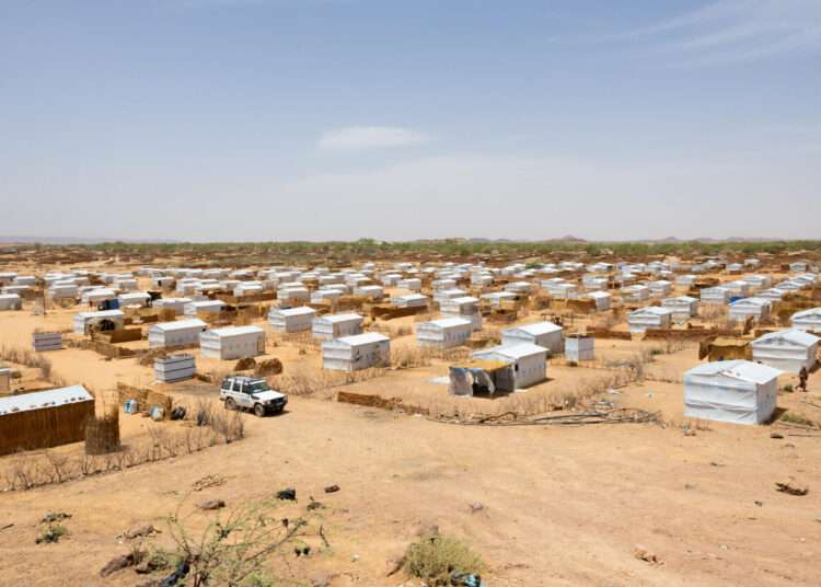 The second extension of the Farchana refugee camp in eastern Chad.