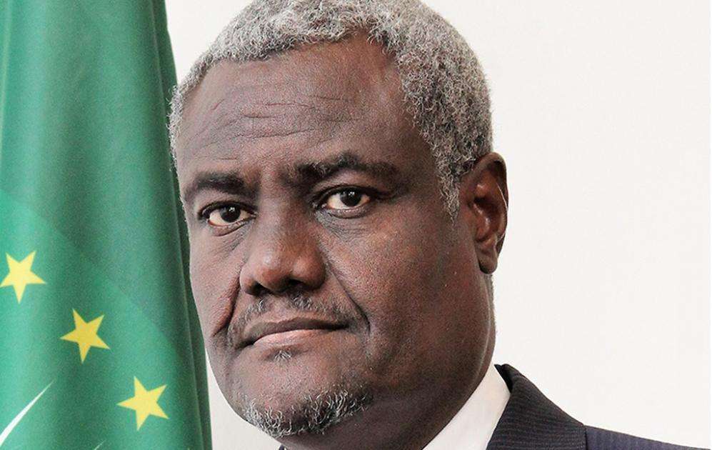 The Chairperson of the African Union Commission Moussa Faki Mahamat