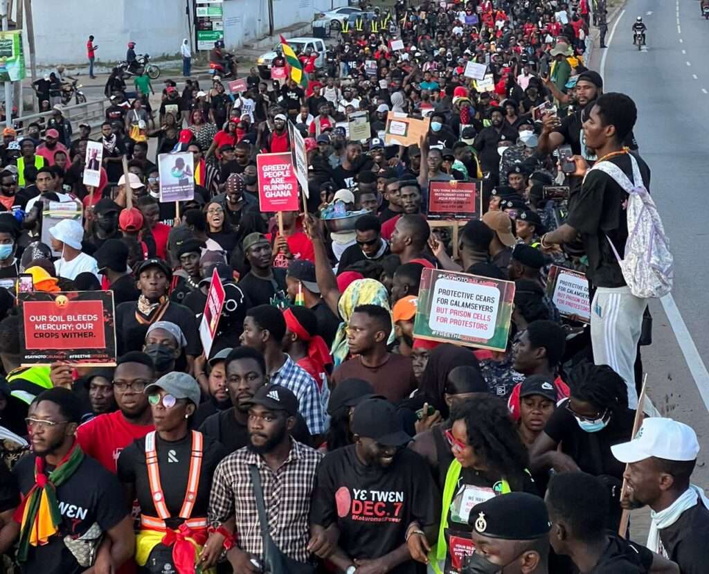 Democracy Hub Protesters