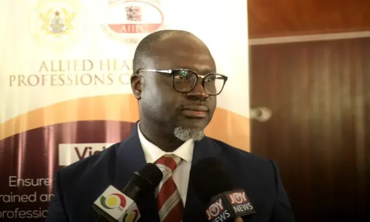 AHPC Advocates for Equity in Recruitment Amid Brain Drain 1 Dr. Daniel Atta-Nyarko, Acting Registrar of the Allied Health Professions Council (AHPC)