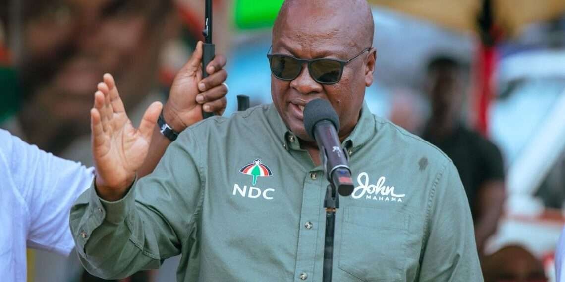 John Dramani Mahama, flagbearer of the National Democratic Congress (NDC)