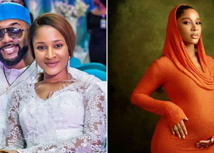 Banky W, Adesua Etomi Expecting Second Child 1 Banky W and his wife, Adesua Etomi