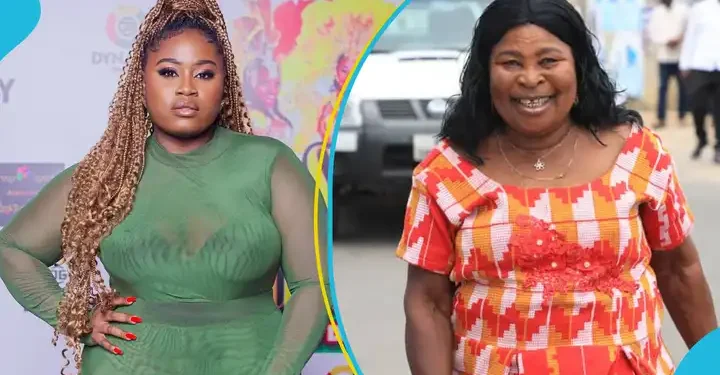 Lydia Forson and the late Akua Donkor