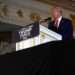 Former President Donald Trump speaks at Mar-a-Lago in Palm Beach, Florida.