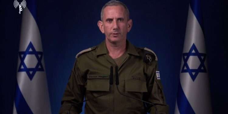 IDF Spokesperson, Rear Admiral Daniel Hagari.