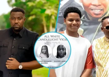 John Dumelo, the departed young girls, Elrad Salifu Amoako, and Bishop Salifu Amoako