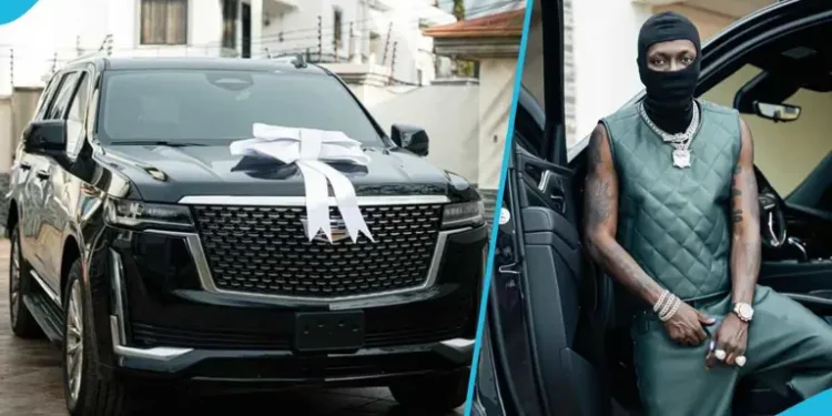 Shatta Wale and his new car
