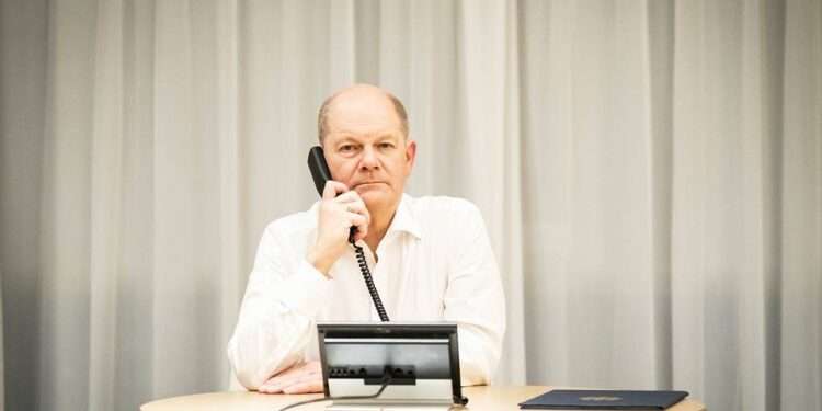 German Chancellor, Olaf Scholz.