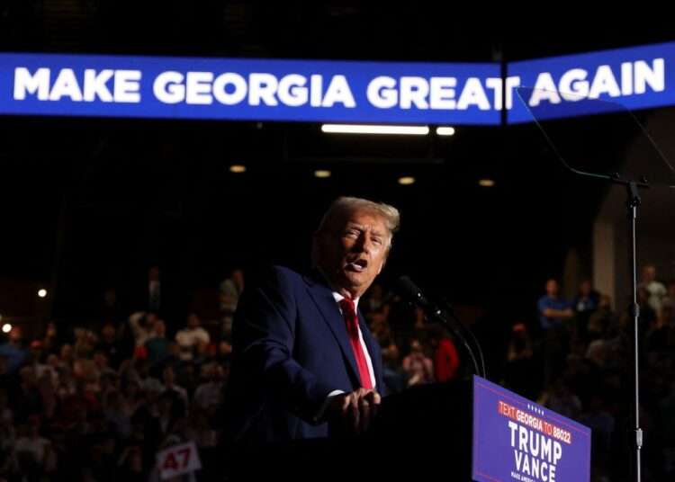 Result Projections: Trump Wins Georgia 1 Former U.S President, Donald Trump.