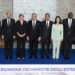 US Secretary of State Antony Blinken, French Foreign Minister Jean-Noel Barrot, Canadian Minister of Foreign Affairs Melanie Joly, Italian Foreign Minister Antonio Tajani, Japanese Foreign Minister Takeshi Iwaya, German Foreign Minister Annalena Baerbock and British Foreign Secretary David Lammy pose for a family photo.