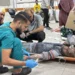 UN Highlights Dire Situation In Northern Gaza 12 Palestinians receive medical attention at Kamal Adwan Hospital in Beit Lahiya after Israeli bombing.