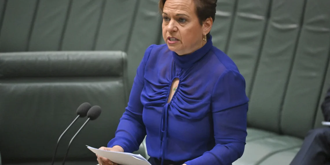 Australia's Minister for Communications, Michelle Rowland introduces the Online Safety Bill in the House of Representatives
