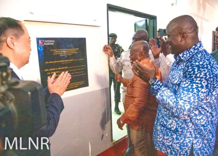 President Nana Addo Dankwa Akufo-Addo at the unveiling of the Cardinal Namdini Mining Ltd