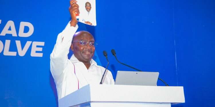 Vice Presiden Dr Mahamudu Bawumia, NPP Flagbearer at the launch of the party manifesto held in Takoradi in the Western Region