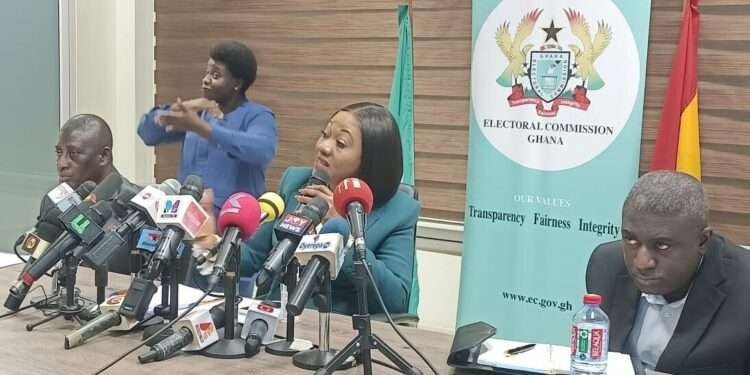 Chair of the Electoral Commission  Jean Mensah and Deputy  Chair Bossman  Asare