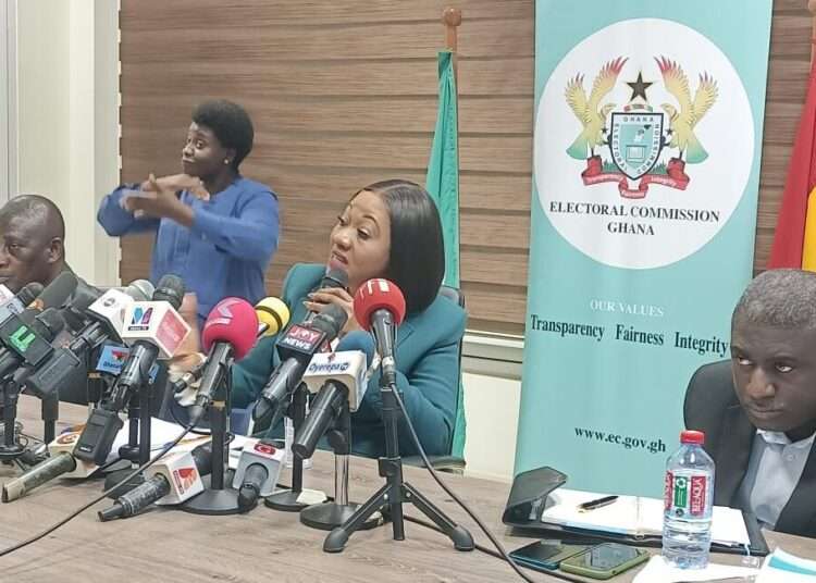 EC Addresses Concerns Over Provision of Voter Register Summaries 1 Chair of the Electoral Commission Jean Mensah and Deputy Chair Bossman Asare