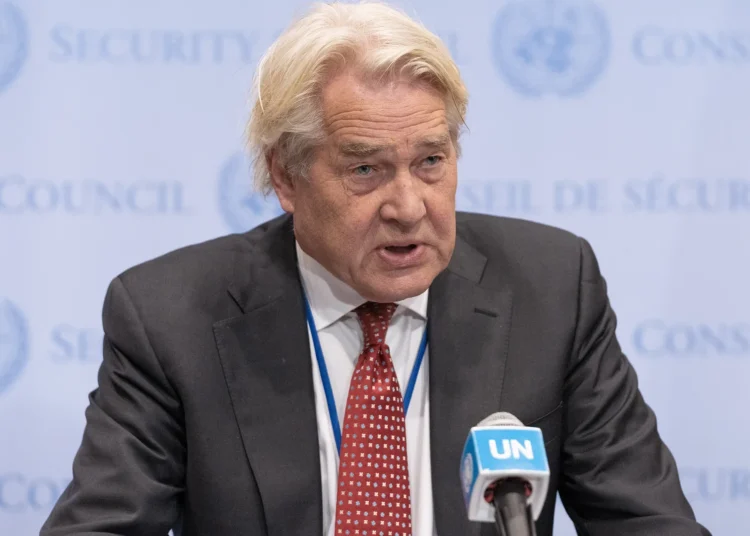UN’s Middle East Peace Envoy Says Region At “Grim Crossroads” 1 UN Special Coordinator for the Middle East Peace Process, Tor Wennesland.