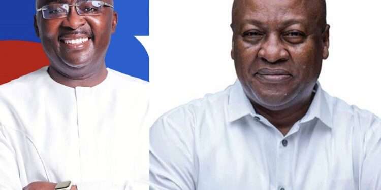 Dr. Mahamudu Bawumia and John Dramani Mahama