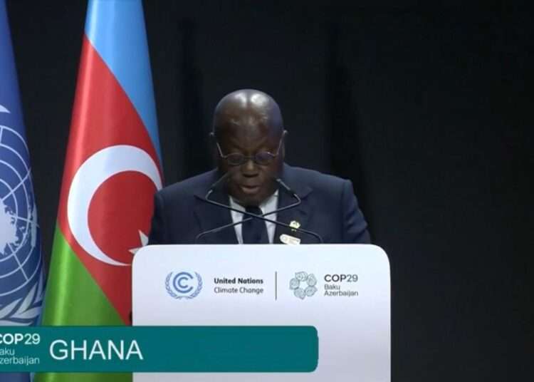 Akufo-Addo Calls for Climate Action Beyond Rhetoric at COP29 1 President Nana Addo Dankwa Akufo-Addo