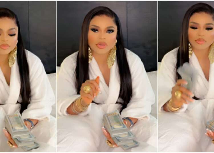 Bobrisky Accused of Renting Dollars for Social Media Showoff 1 Bobrisky