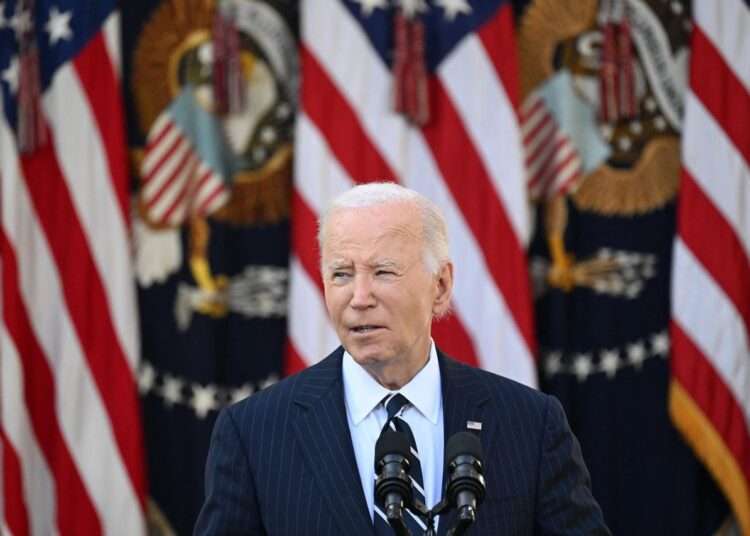 Biden Signals Decision To Welcome New Administration 1 President Joe Biden addresses the nation from the Rose Garden of the White House in Washington, DC, on November 7, 2024.