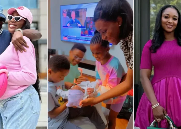 Paul Okoye, Wife Welcome First Child 1 Paul Okoye with his wife, Ivy Ifeoma, children and ex-wife, Anita Okoye