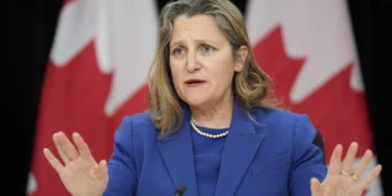 Canada’s Deputy Prime Minister and Minister of Finance, Chrystia Freeland.